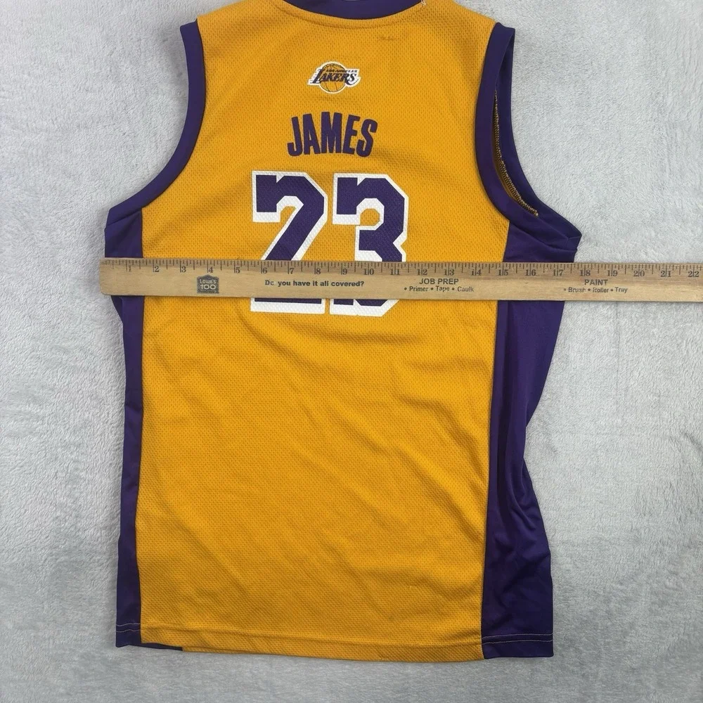 NBA Los Angeles Lakers Lebron James Gold Basketball Jersey Youth Medium